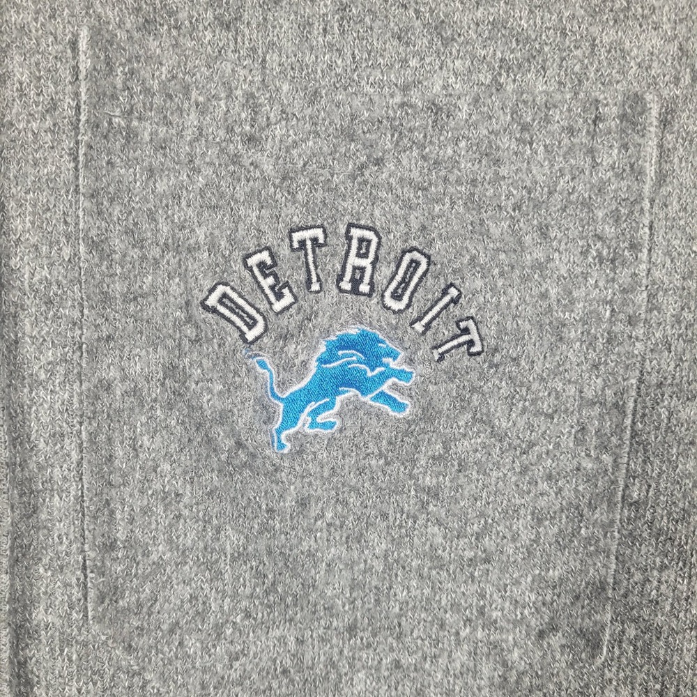 Detroit Lions Gameday Couture Shirt Small Gray Button Up Overshirt Long Sleeve - Picture 5 of 8